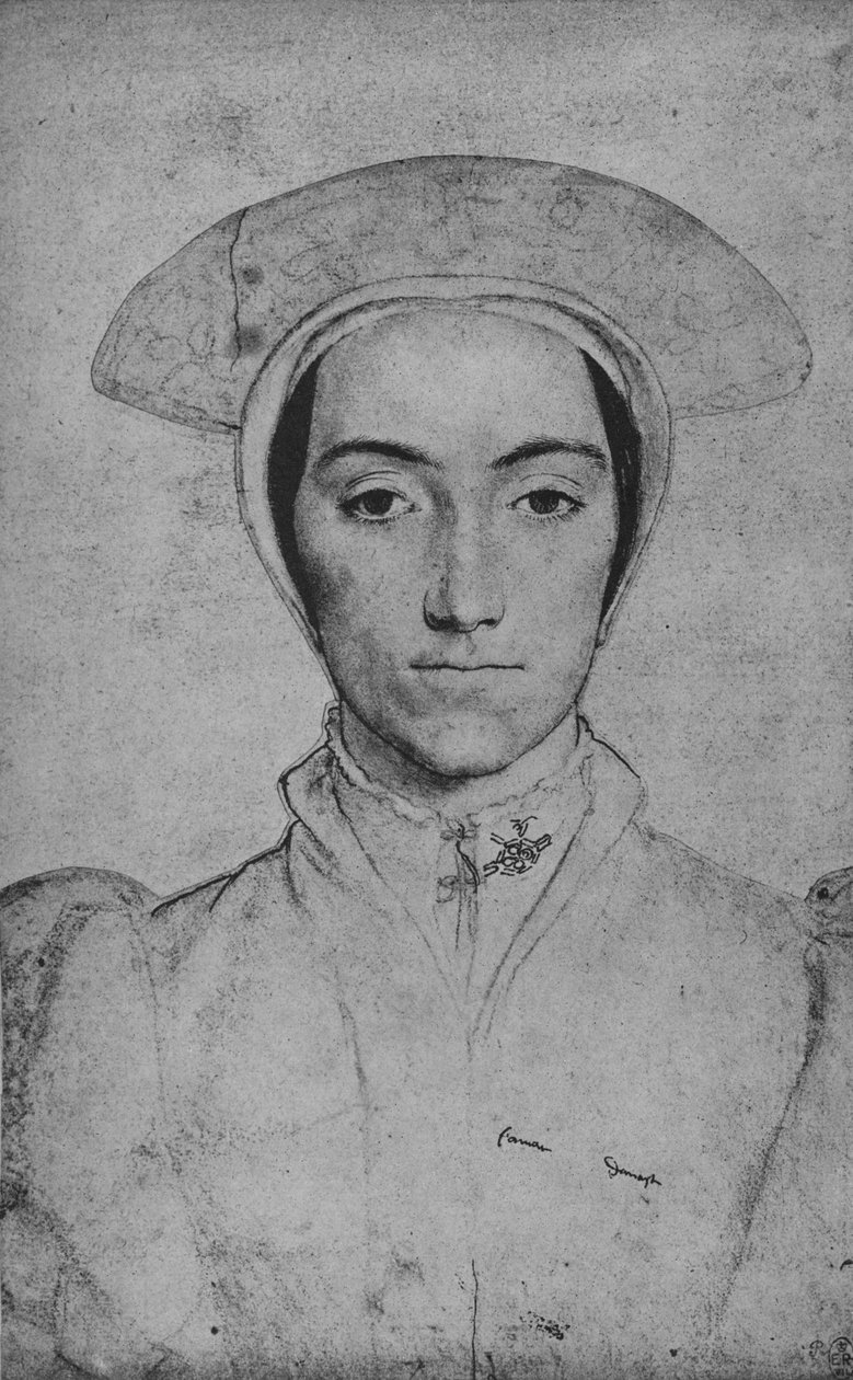 Una dama: Desconocida, c1532-1543 de Hans Holbein der Jüngere