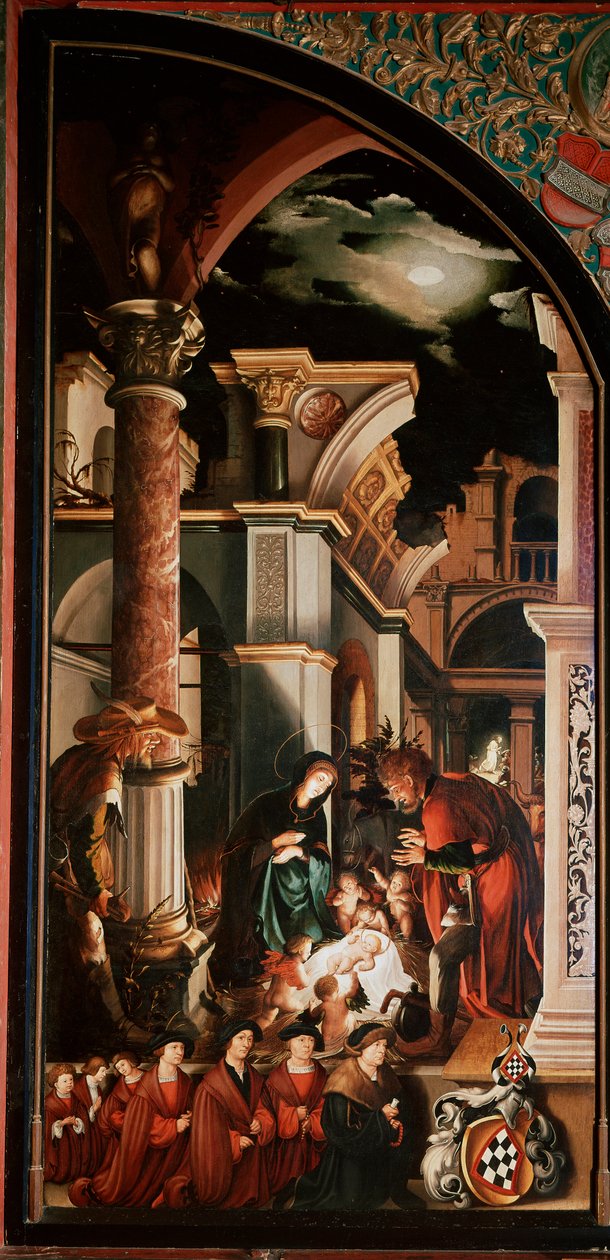 Retablo de Oberried: La Adoración de los Pastores de Hans Holbein der Jüngere