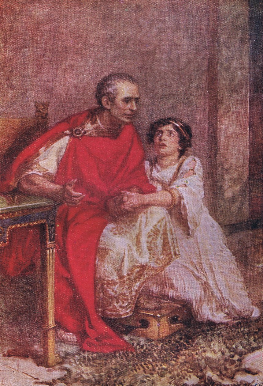 Los cobardes mueren muchas veces antes de sus muertes: Los valientes solo prueban la muerte una vez (Julio César), de Las Obras Completas de Shakespeare publicadas por George Harrap & Co Ltd, 1920s de Hans Holbein der Jüngere