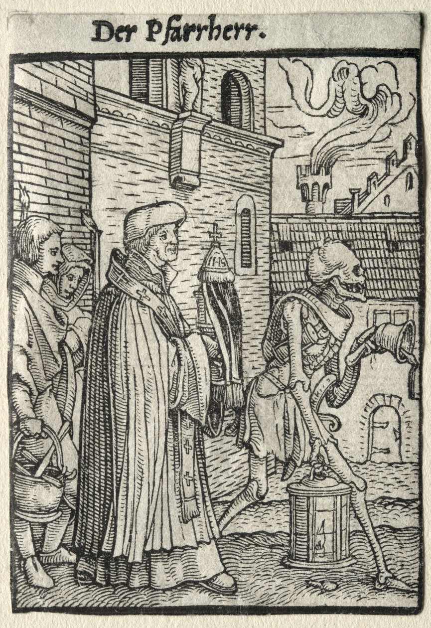 Danza de la muerte: El pastor de Hans Holbein the Younger