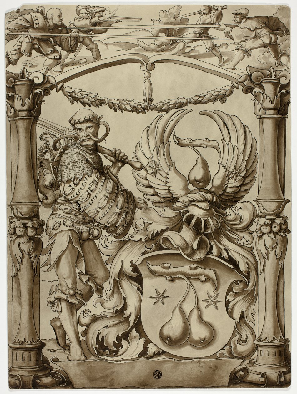 Diseño de armas heráldicas suizas de Hans Holbein the Younger
