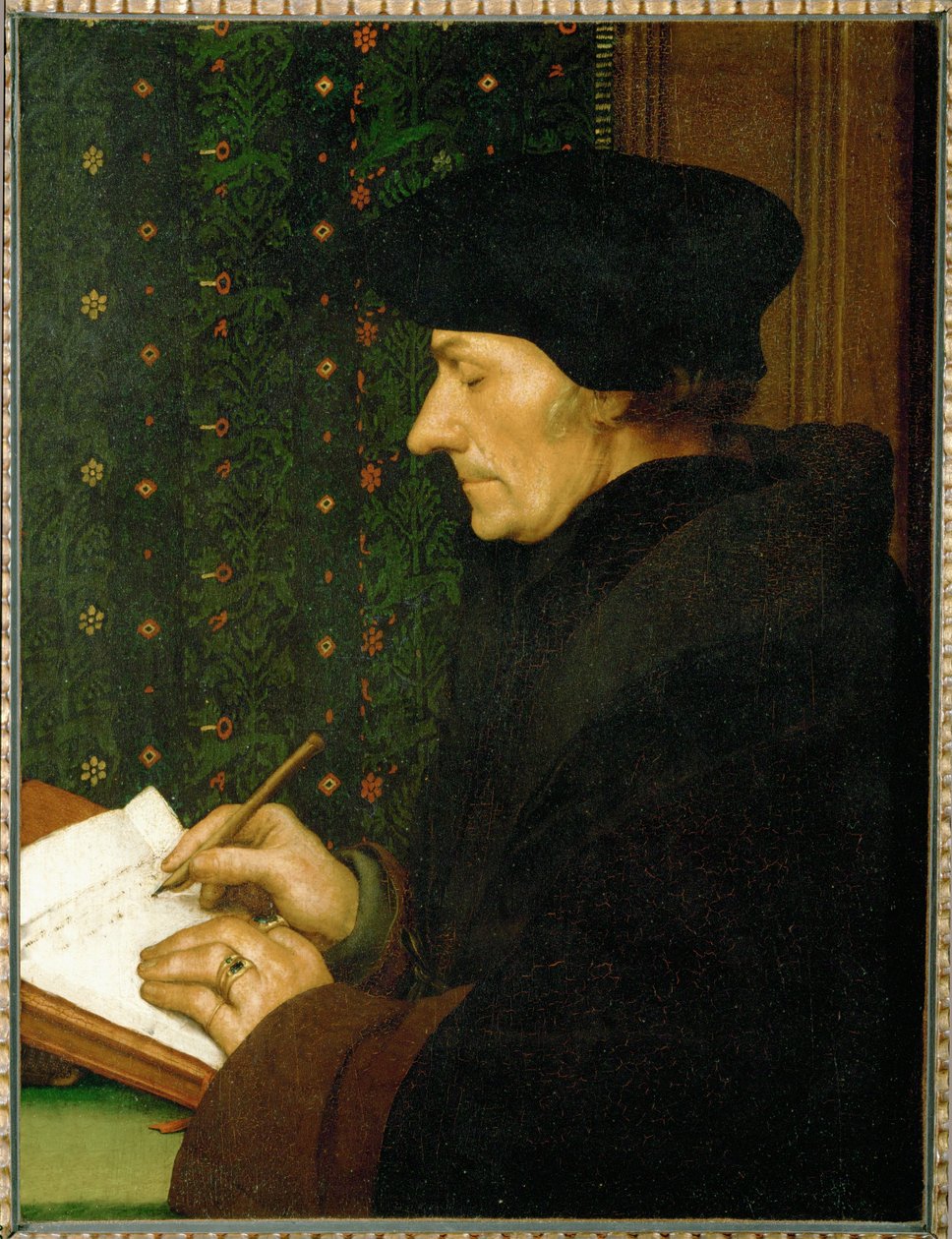 Erasmo de Rotterdam, humanista y escritor ... de Hans Holbein the Younger