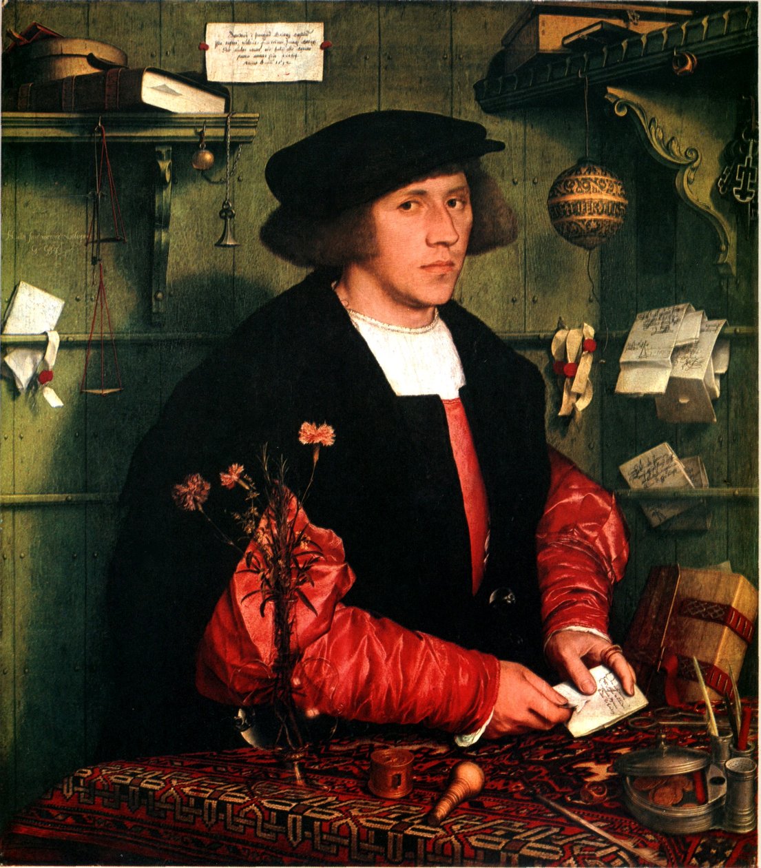 Alemán: Der Kaufmann Georg Gisze El mercader Georg Gisze de Hans Holbein the Younger