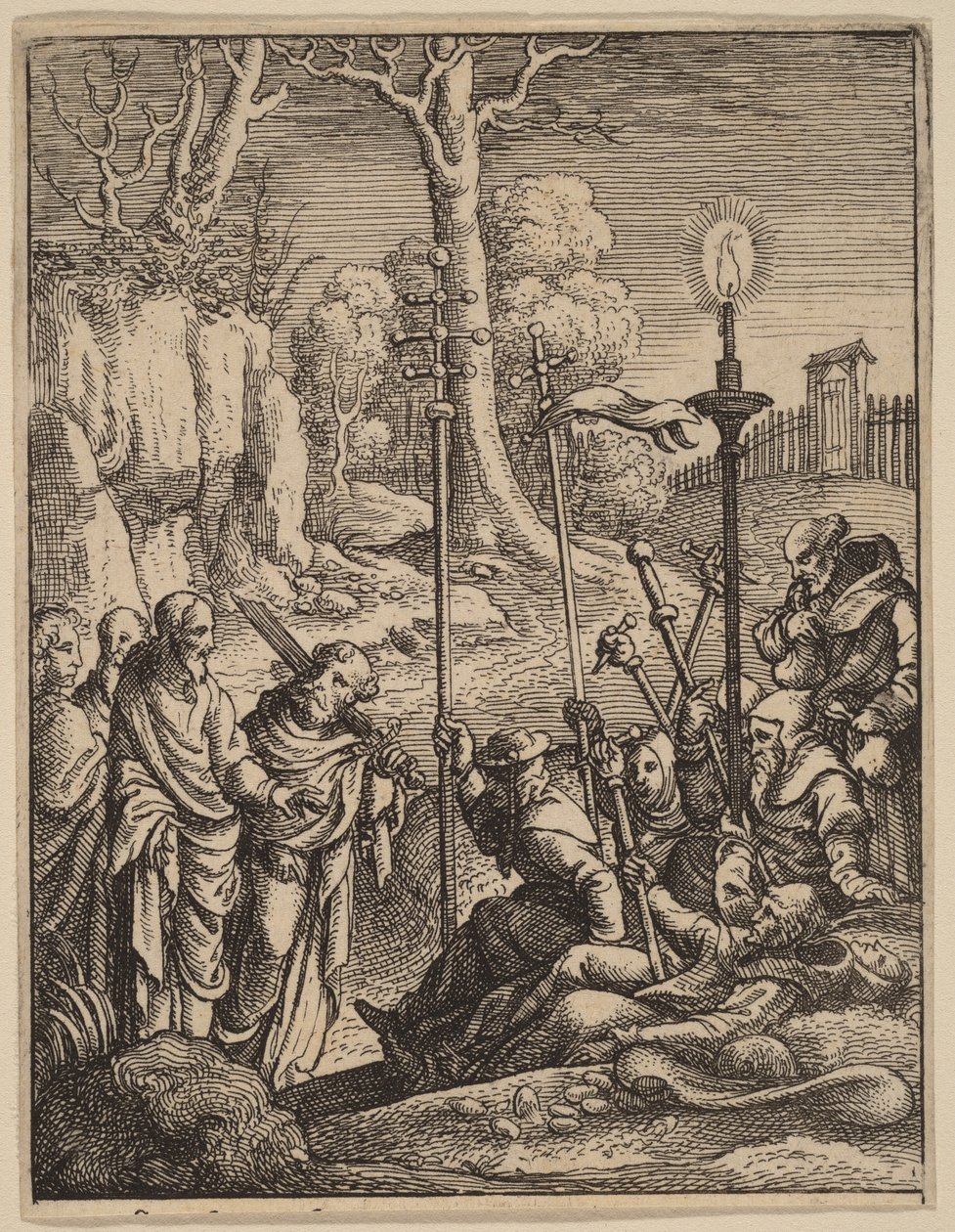 Jesús se enfrenta a sus detractores de Hans Holbein the Younger