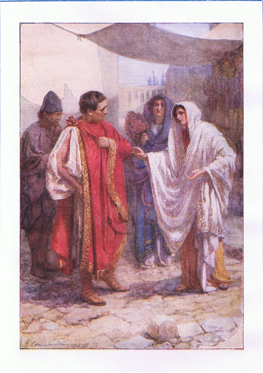 ¿Me suplicas, bella dama? No te conozco. (La Comedia de las Equivocaciones), de Las Obras Completas de Shakespeare publicadas por George Harrap & Co Ltd, 1920s de Hans Holbein der Jüngere