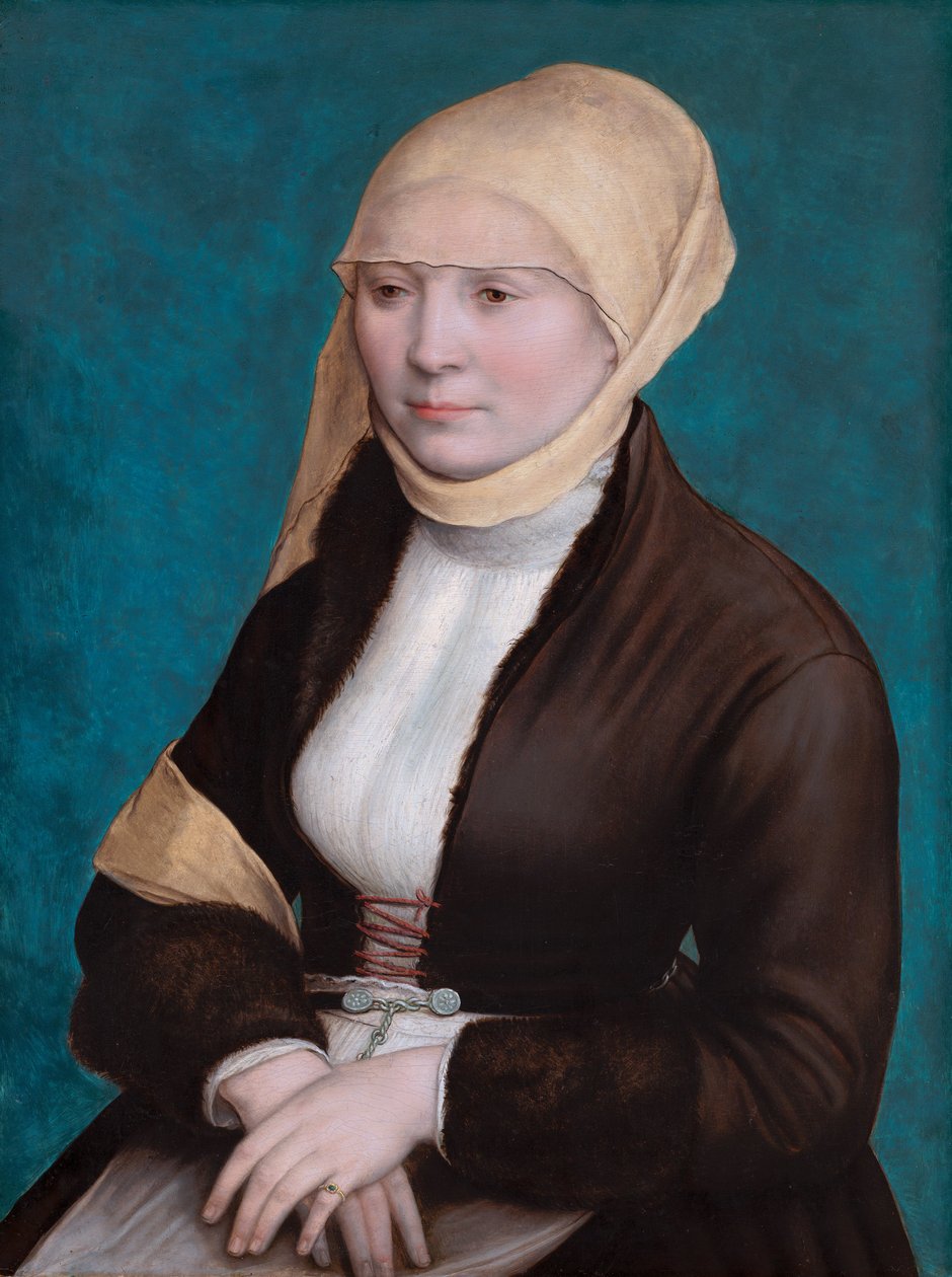 Retrato de una mujer del sur de Alemania de Hans Holbein the Younger