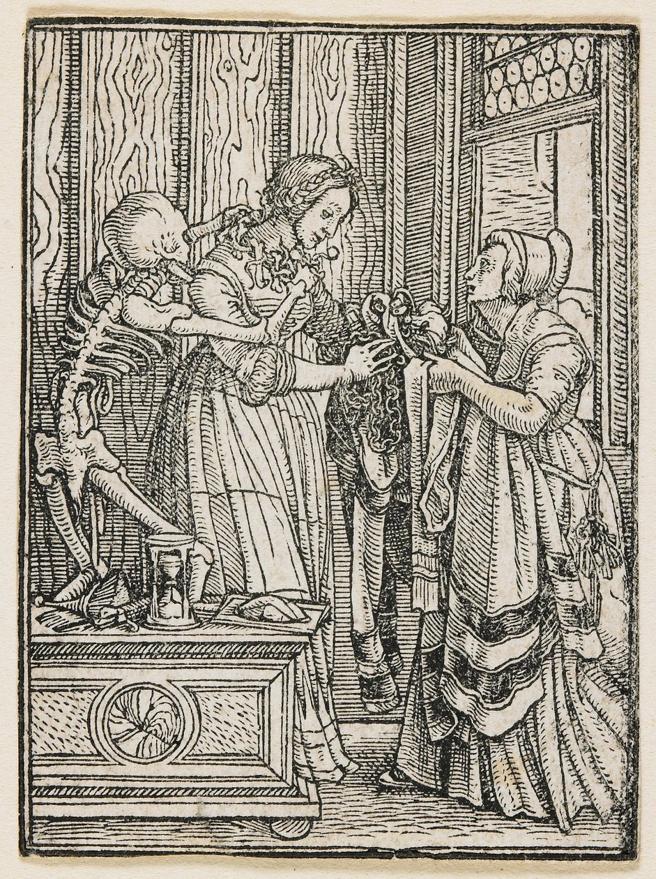 La condesa de «La danza de la muerte» (Lyon), 1538 de Hans Holbein the Younger