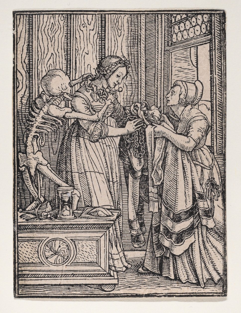La condesa, de «La danza de la muerte» de Hans Holbein the Younger