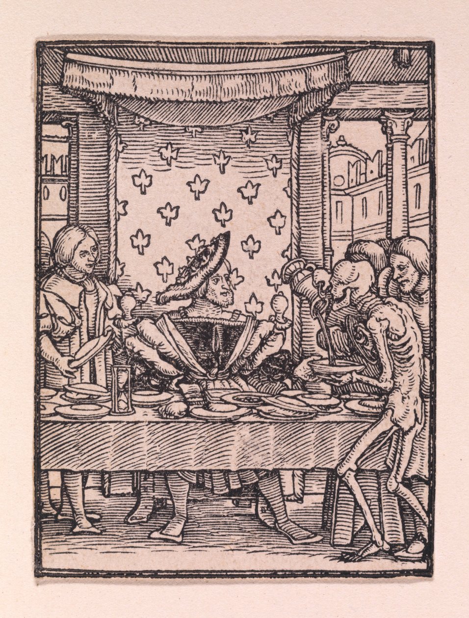 El rey, de «La danza de la muerte» de Hans Holbein the Younger