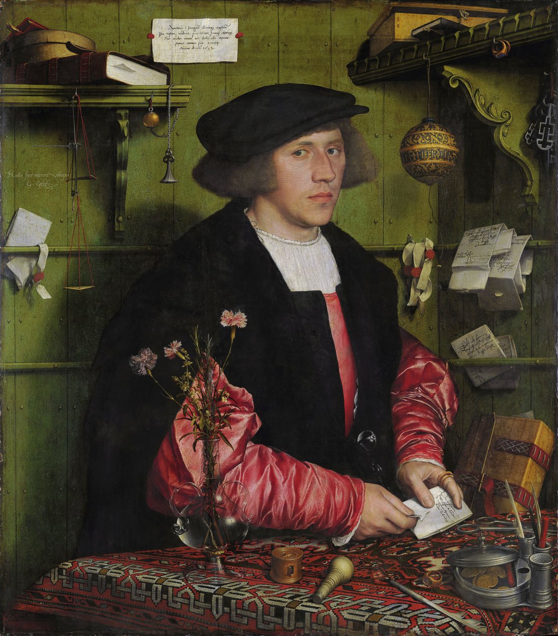 El mercader Georg Gisze de Hans Holbein the Younger