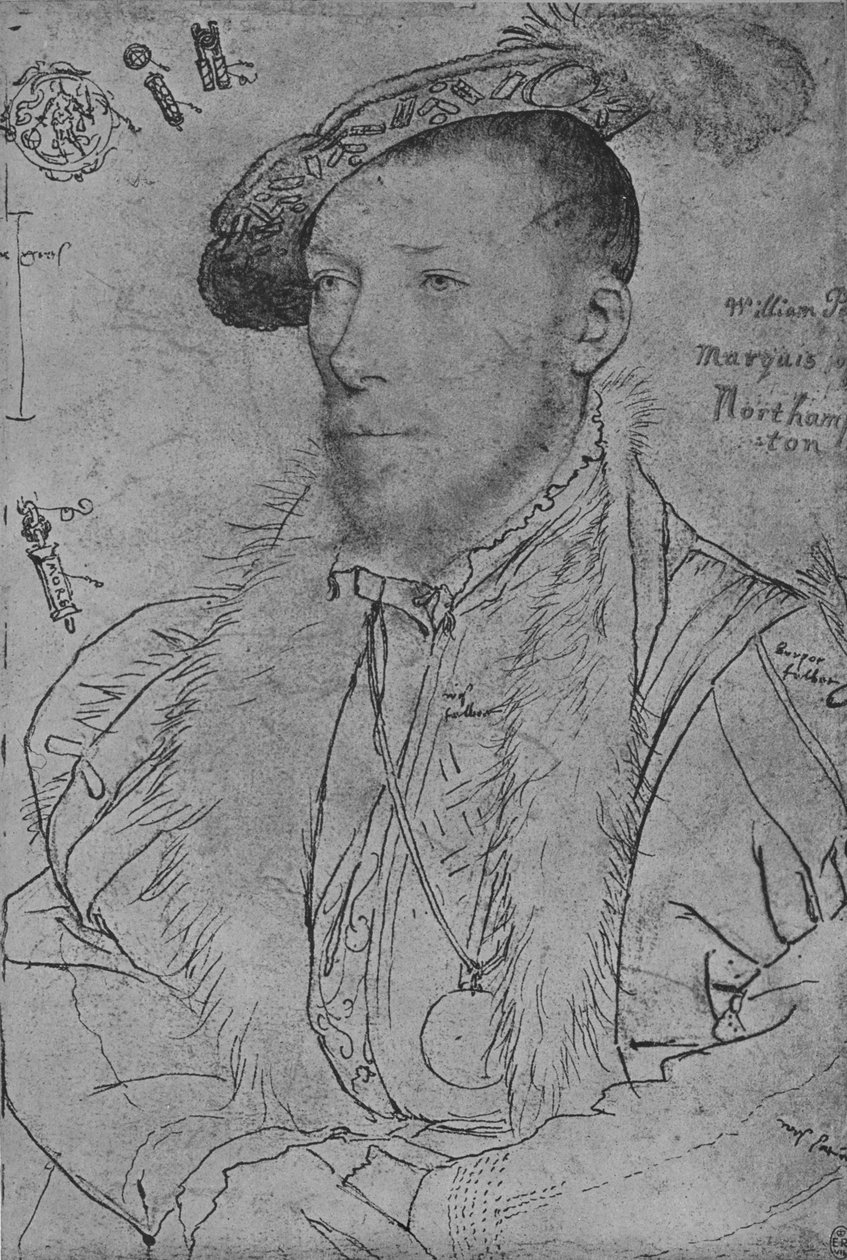 William Parr, Marqués de Northampton, c1538-1542 de Hans Holbein der Jüngere