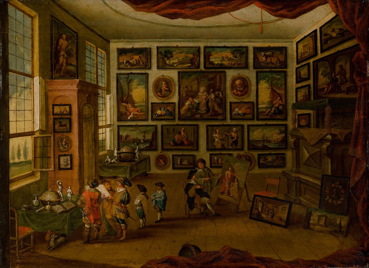 La Kunstkammer, primera mitad del siglo XVII de Hans III Jordaens