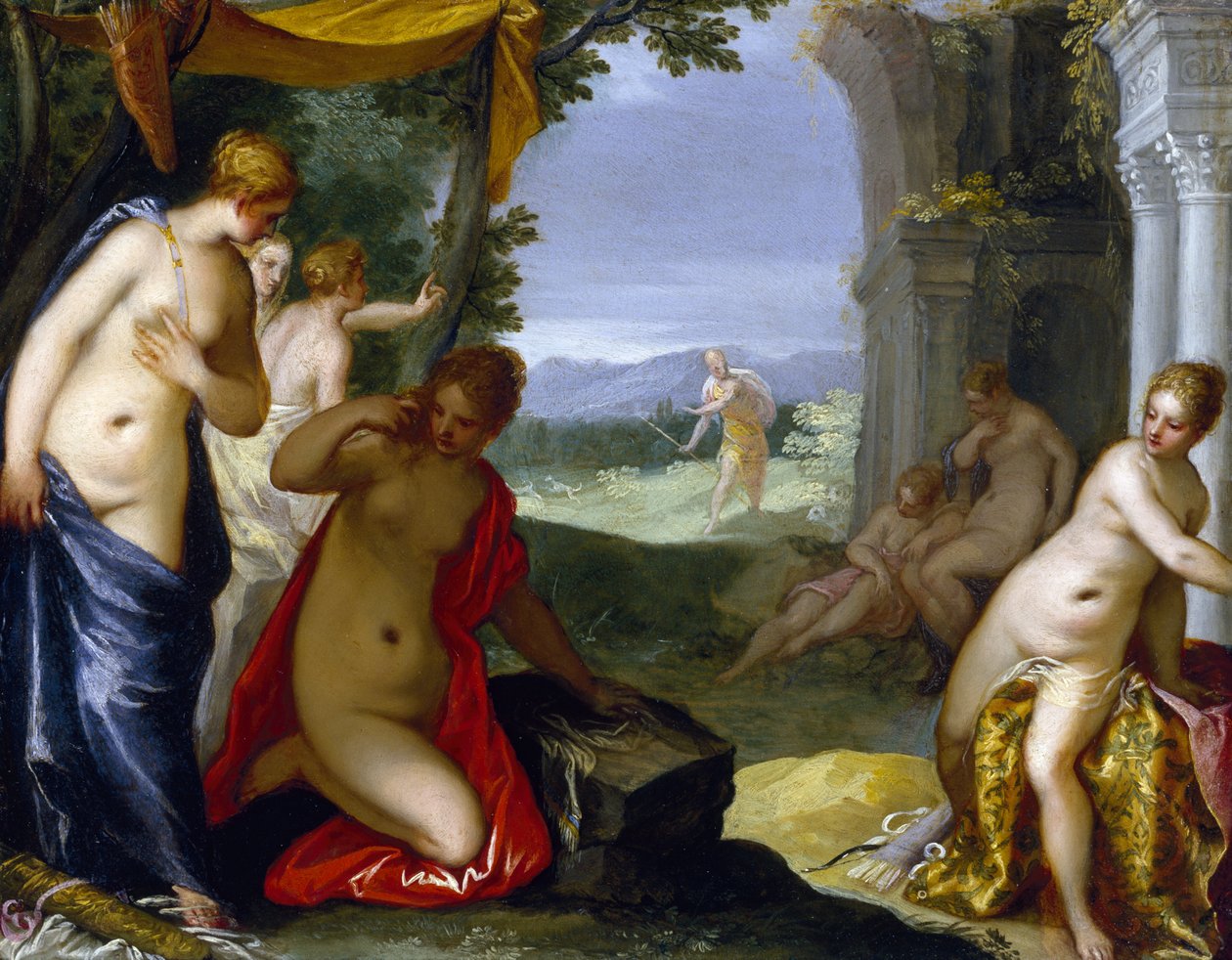 Diana y Acteón de Hans I or Johann Rottenhammer