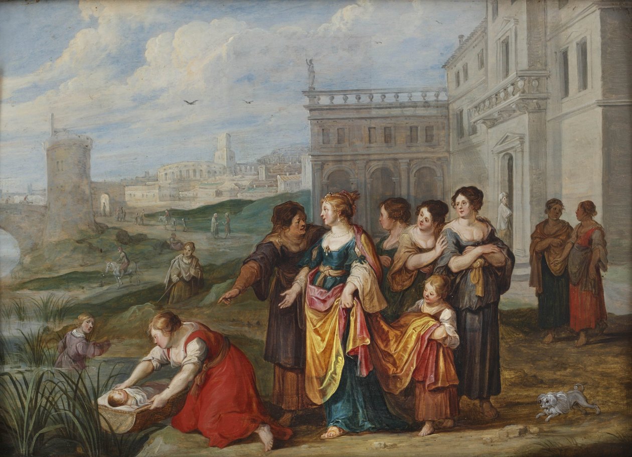 Hallazgo de Moisés de Hans Jordaens III