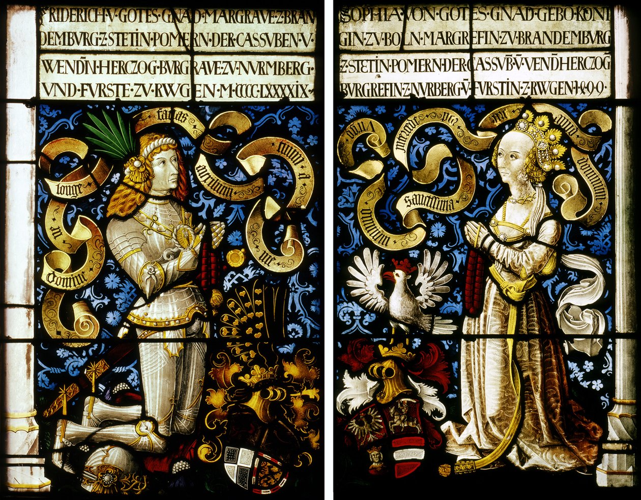 Margrave Federico de Brandeburgo-Ansbach 1460-1536 y su esposa Sofía Jagellón 1464-1512, 149 de Hans Kamberger