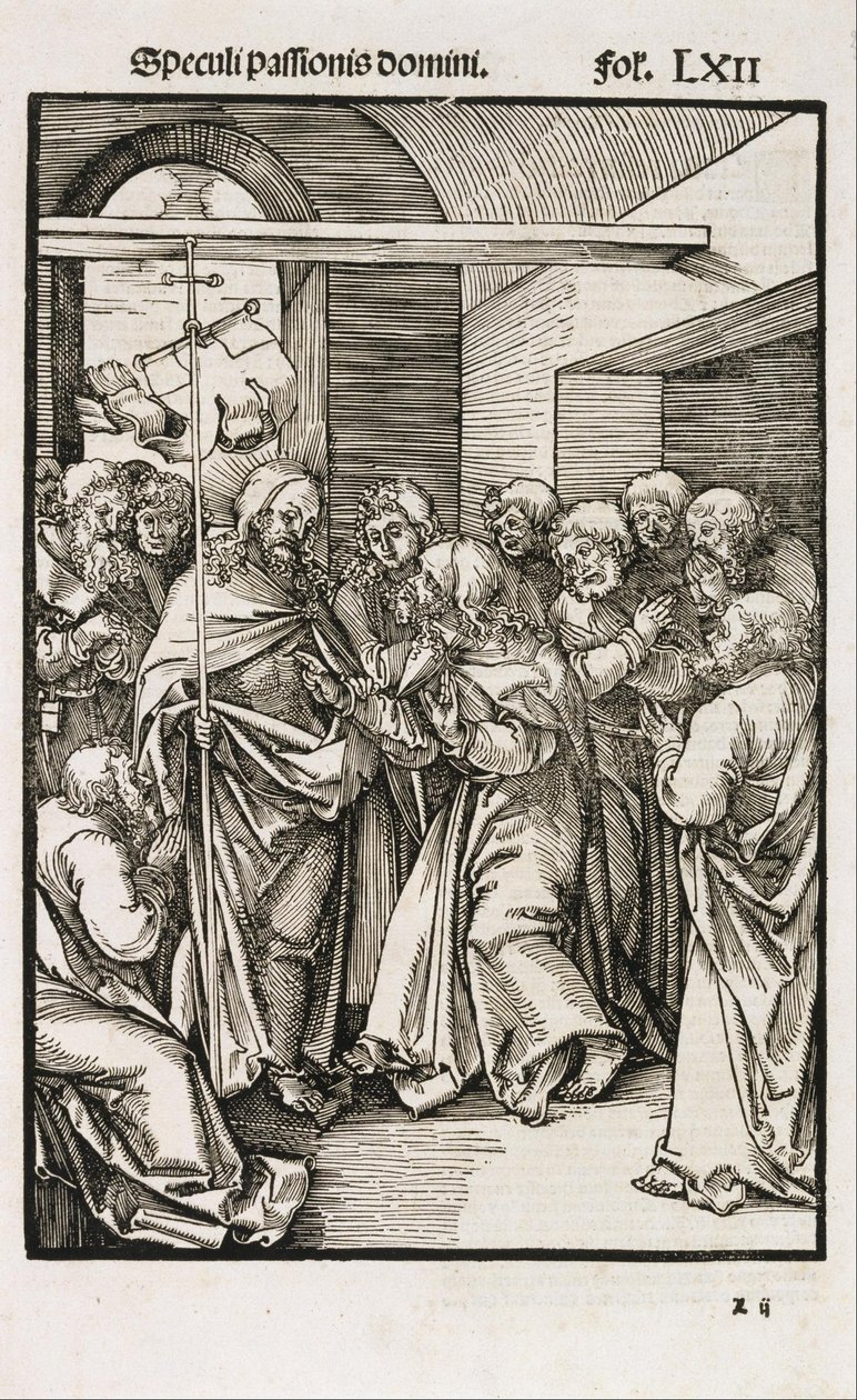 Tomás duda de las heridas de Cristo de Hans Leonhard Schäufelein