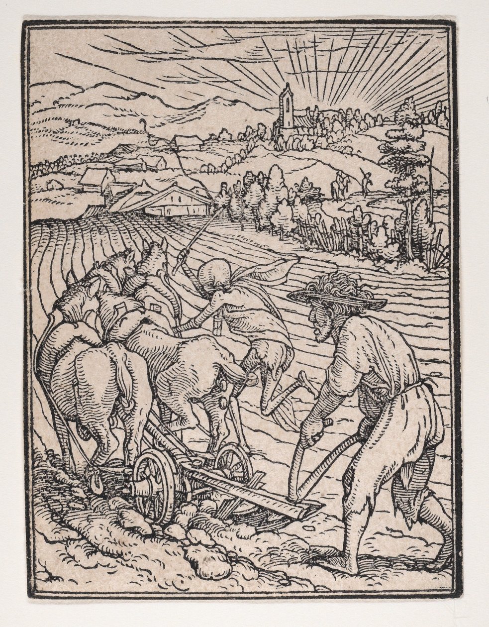 El Campesino o Labrador, de La Danza de la Muerte de Hans Lützelburger