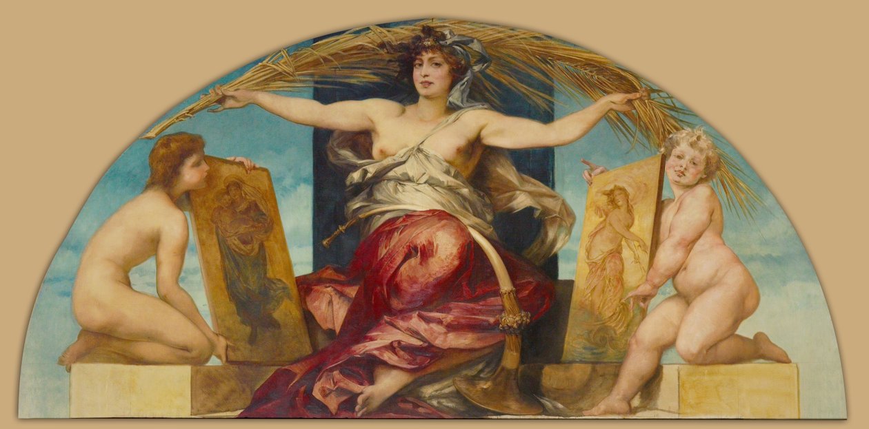 Alegoría de la pintura religiosa y profana de Hans Makart