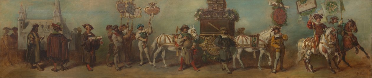 Proyecto para el desfile festivo de 1879 - La construcción de Hans Makart