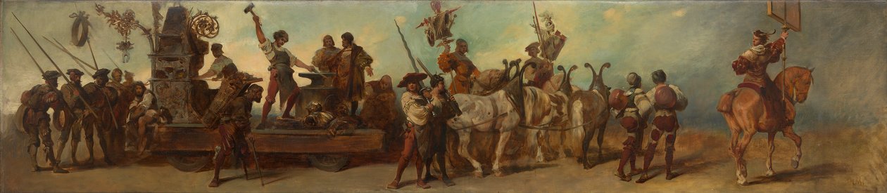 Proyecto para el desfile festivo de 1879 - La fragua de Hans Makart