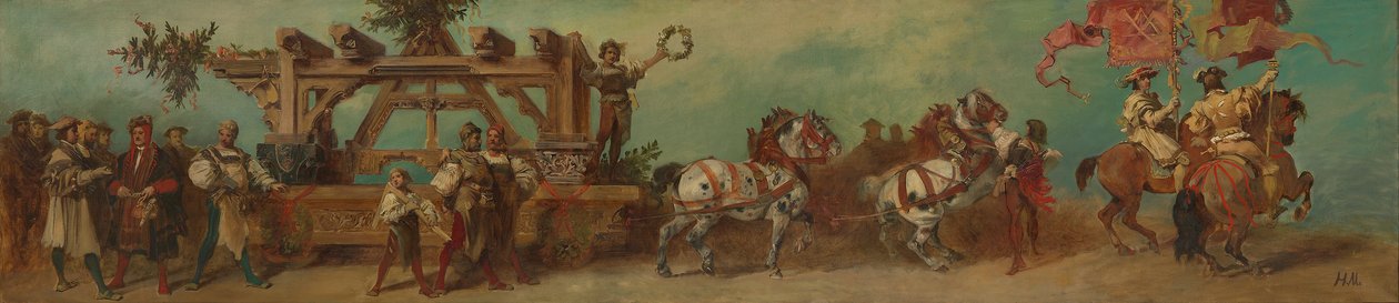 Proyecto para el desfile festivo de 1879 - Los carpinteros de Hans Makart