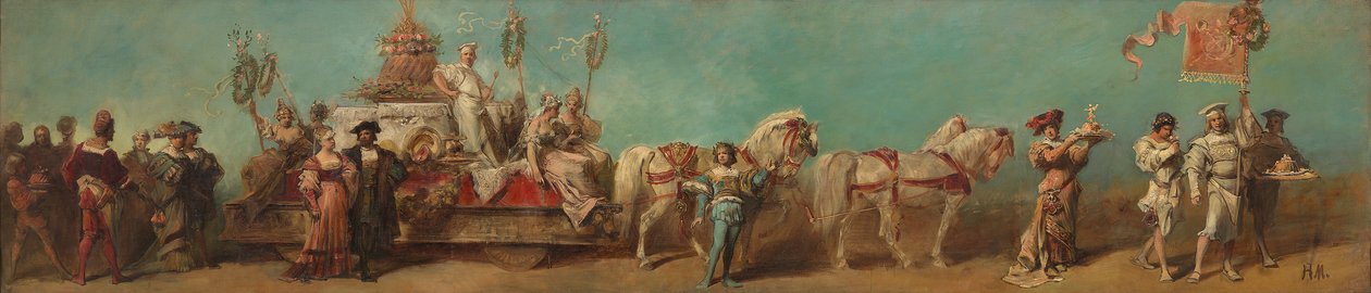 Proyecto para el desfile festivo de 1879 - Los confiteros de Hans Makart