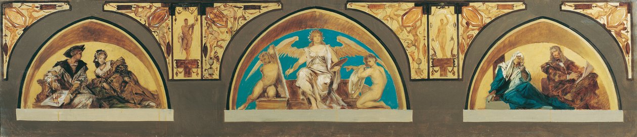 Holbein, Alegoría de la pintura, Durero de Hans Makart