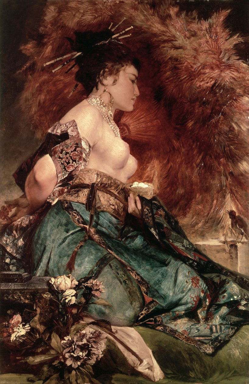 Chica japonesa de Hans Makart
