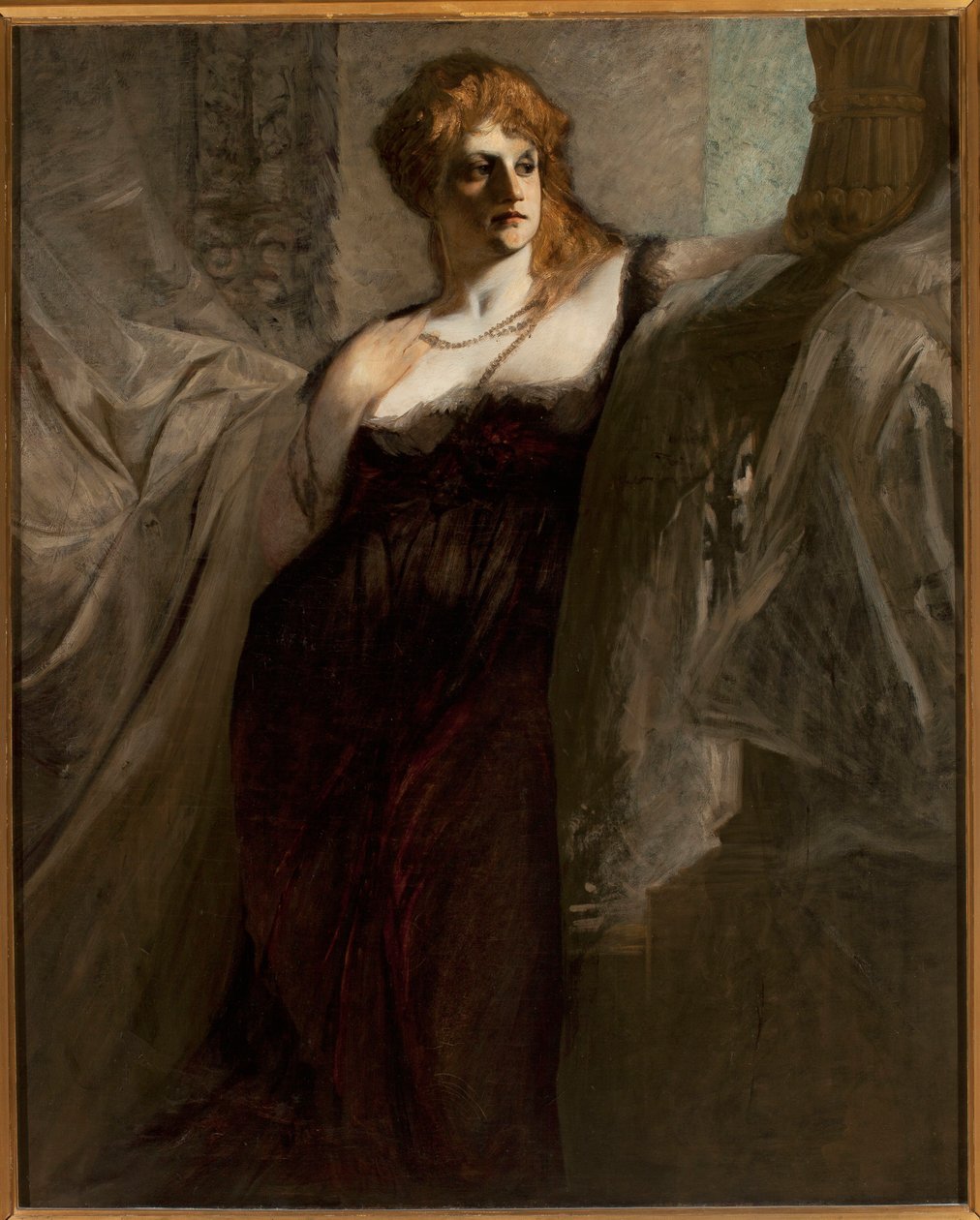 Retrato de una mujer joven de Hans Makart