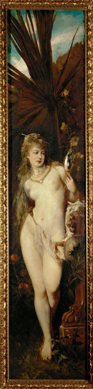 Sight - de la serie Die fuenf Sinne ... (óleo sobre lienzo) de Hans Makart