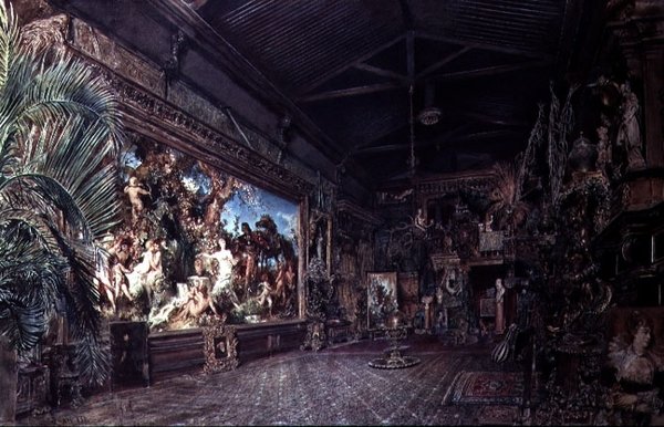 El estudio del artista de Hans Makart