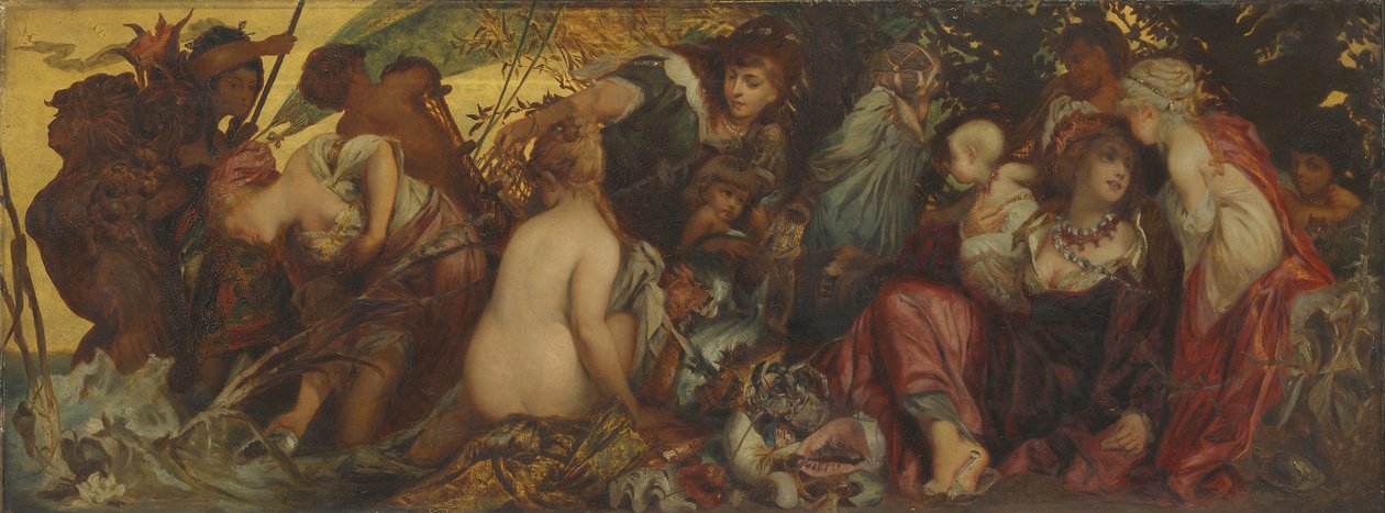 Tesoros del Mar, 1865-80 de Hans Makart