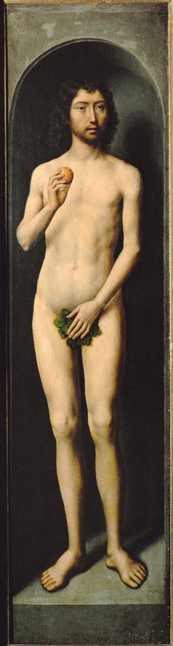Adam (óleo sobre madera de roble) de Hans Memling