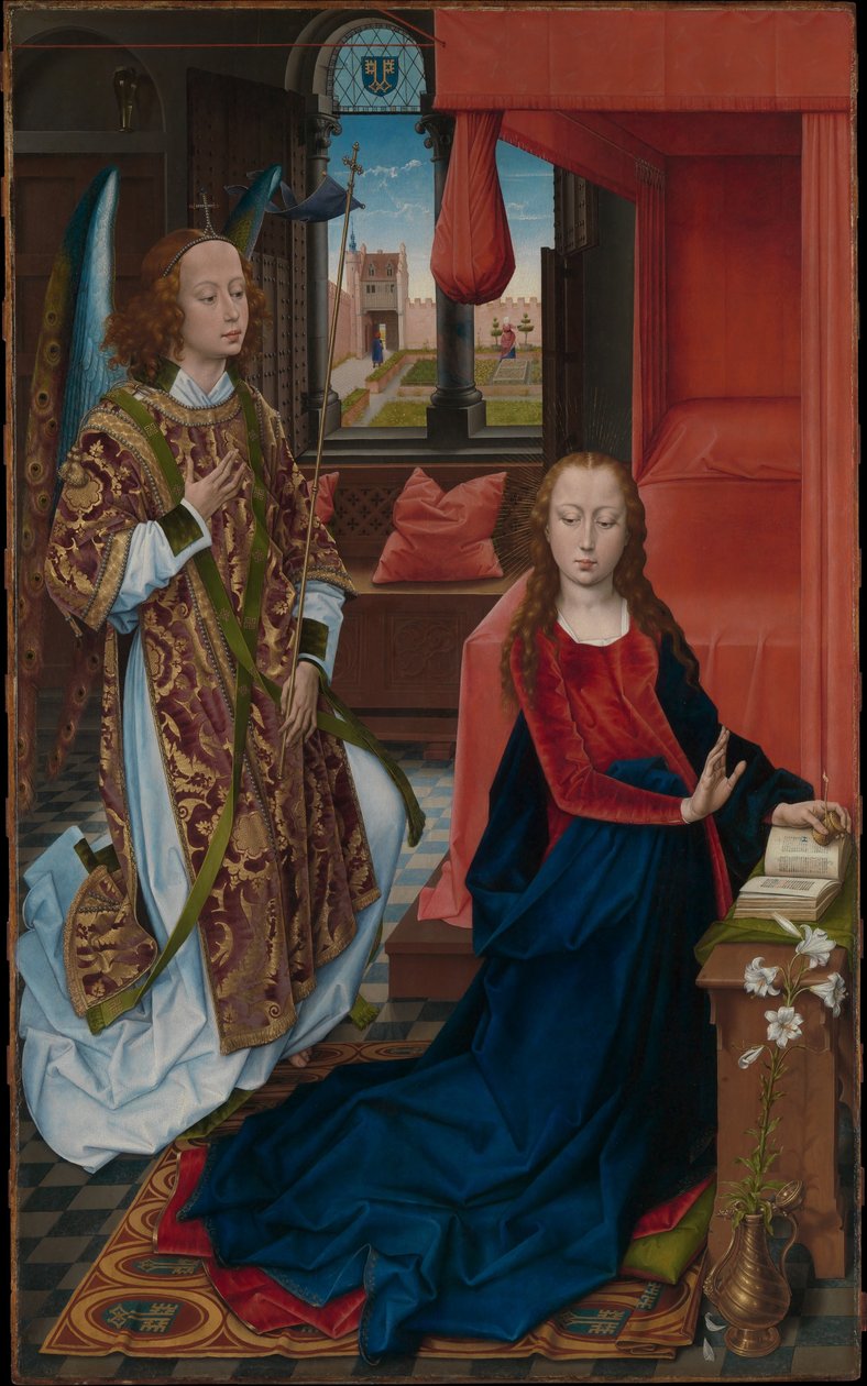 Anunciación de Hans Memling