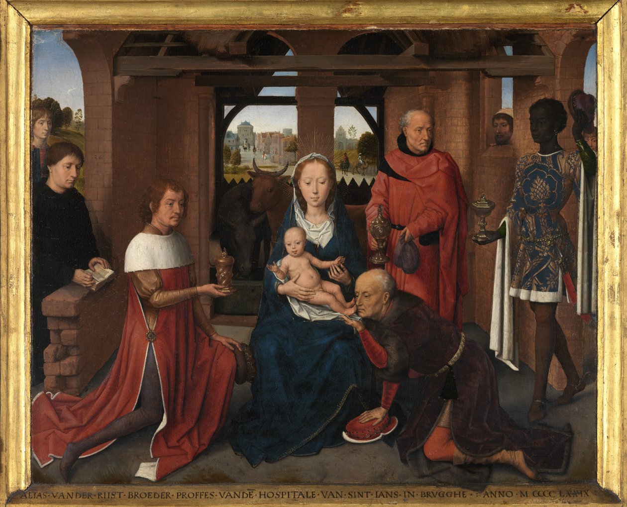 Panel central del Tríptico de Jan Floreins de Hans Memling