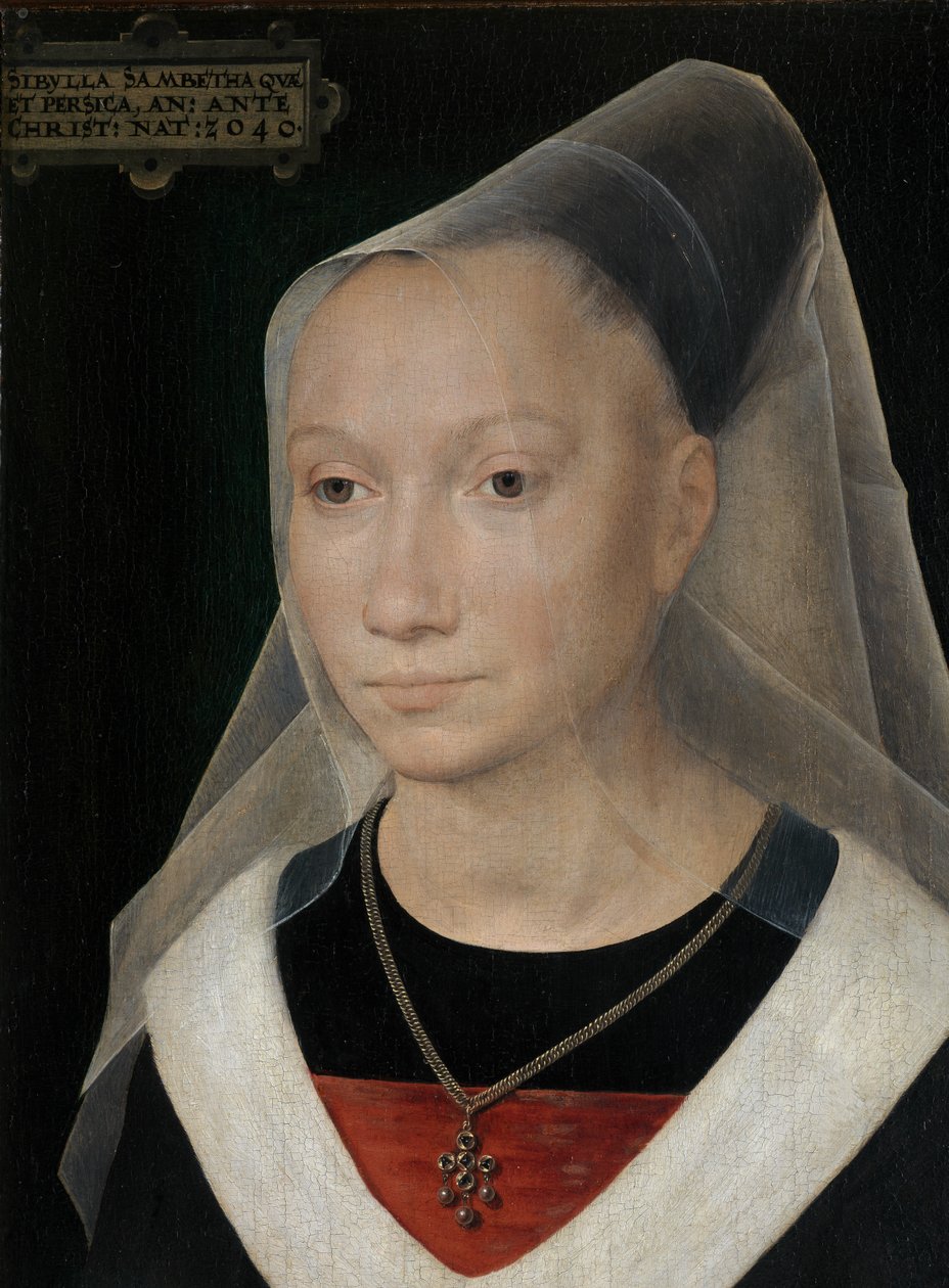 Detalle de Retrato de mujer joven de Hans Memling