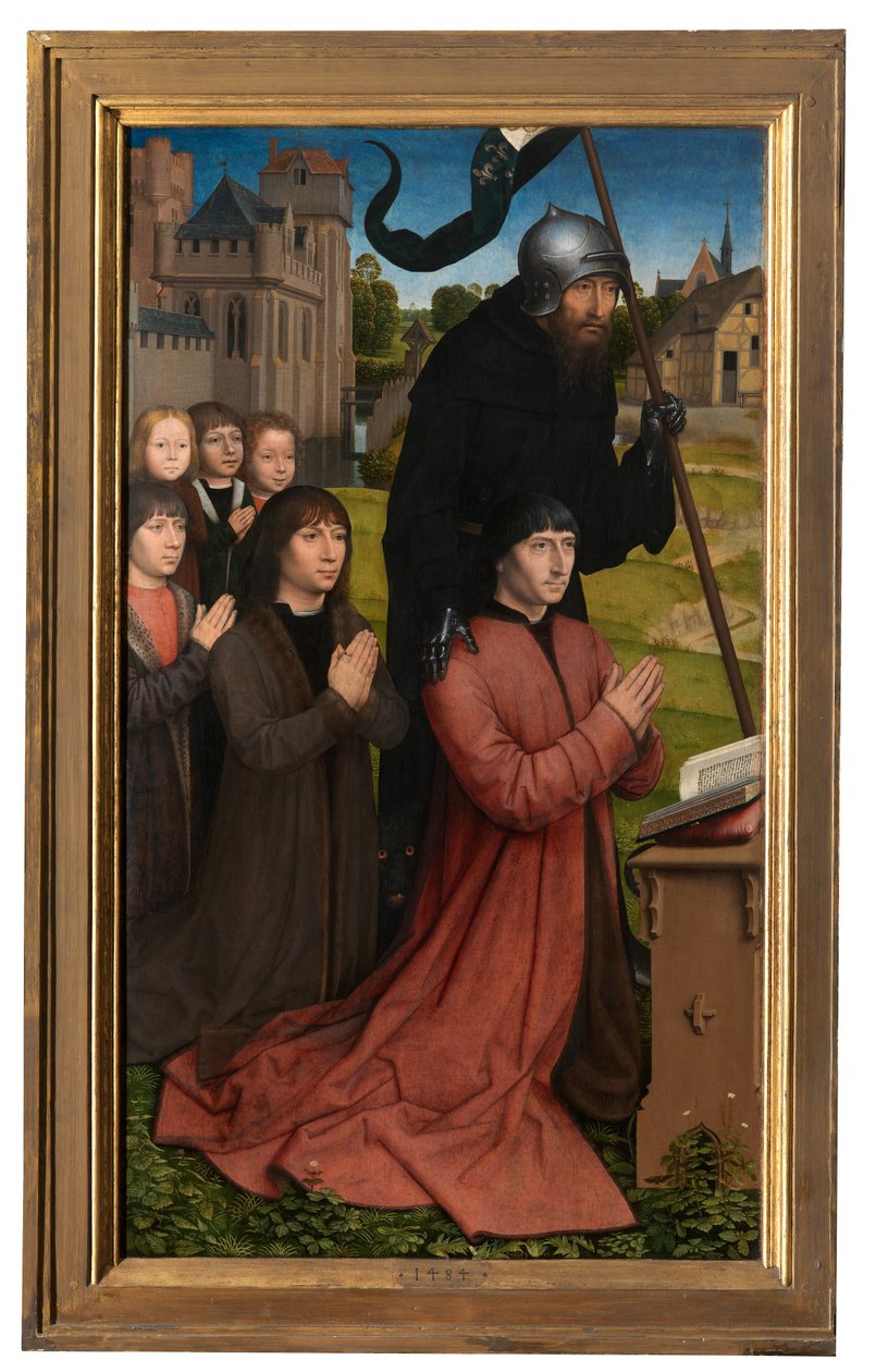 Detalle del tríptico de Willem Moreel de Hans Memling