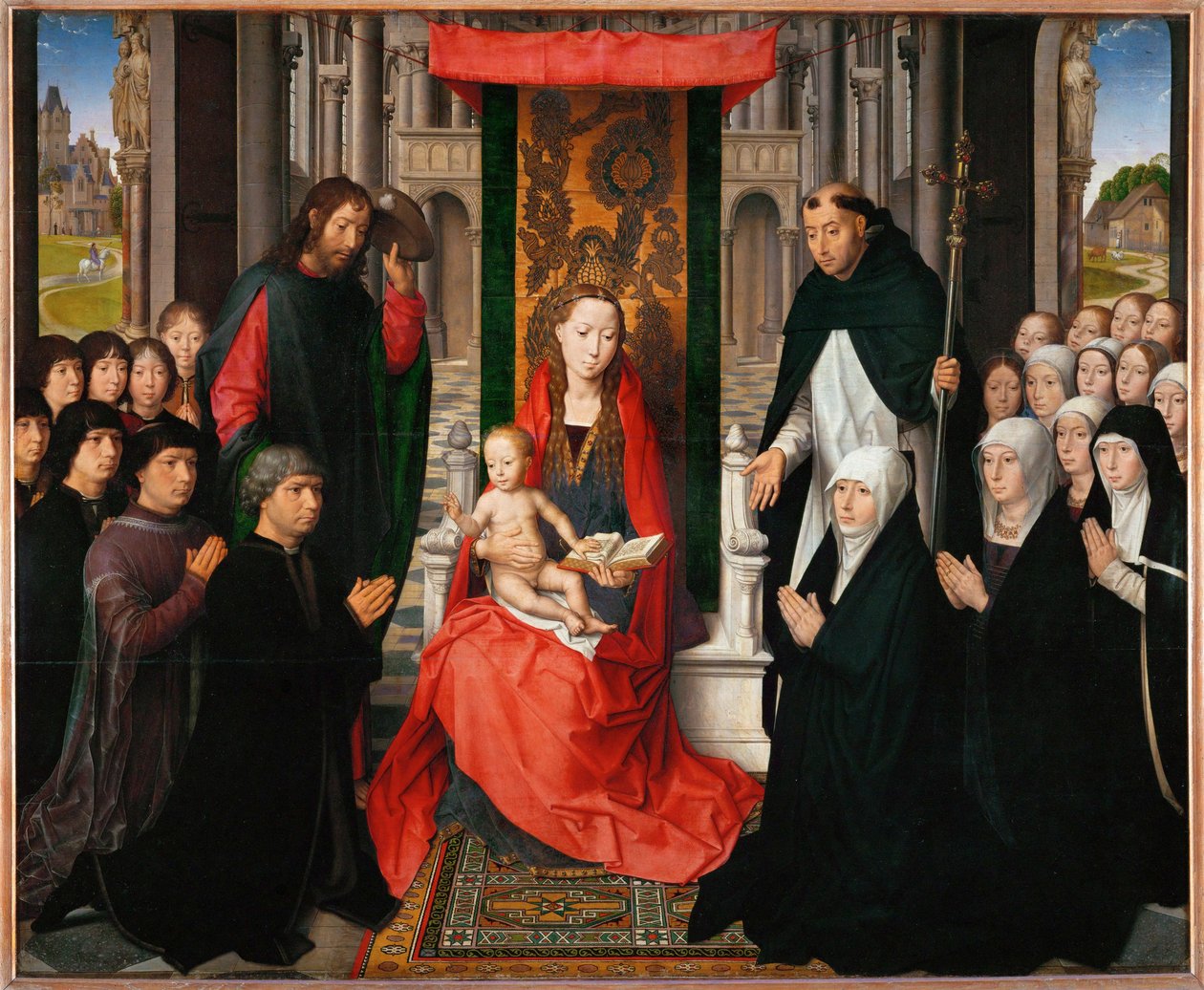 La Virgen de Jacques Floreins - Virgen con el niño ... de Hans Memling