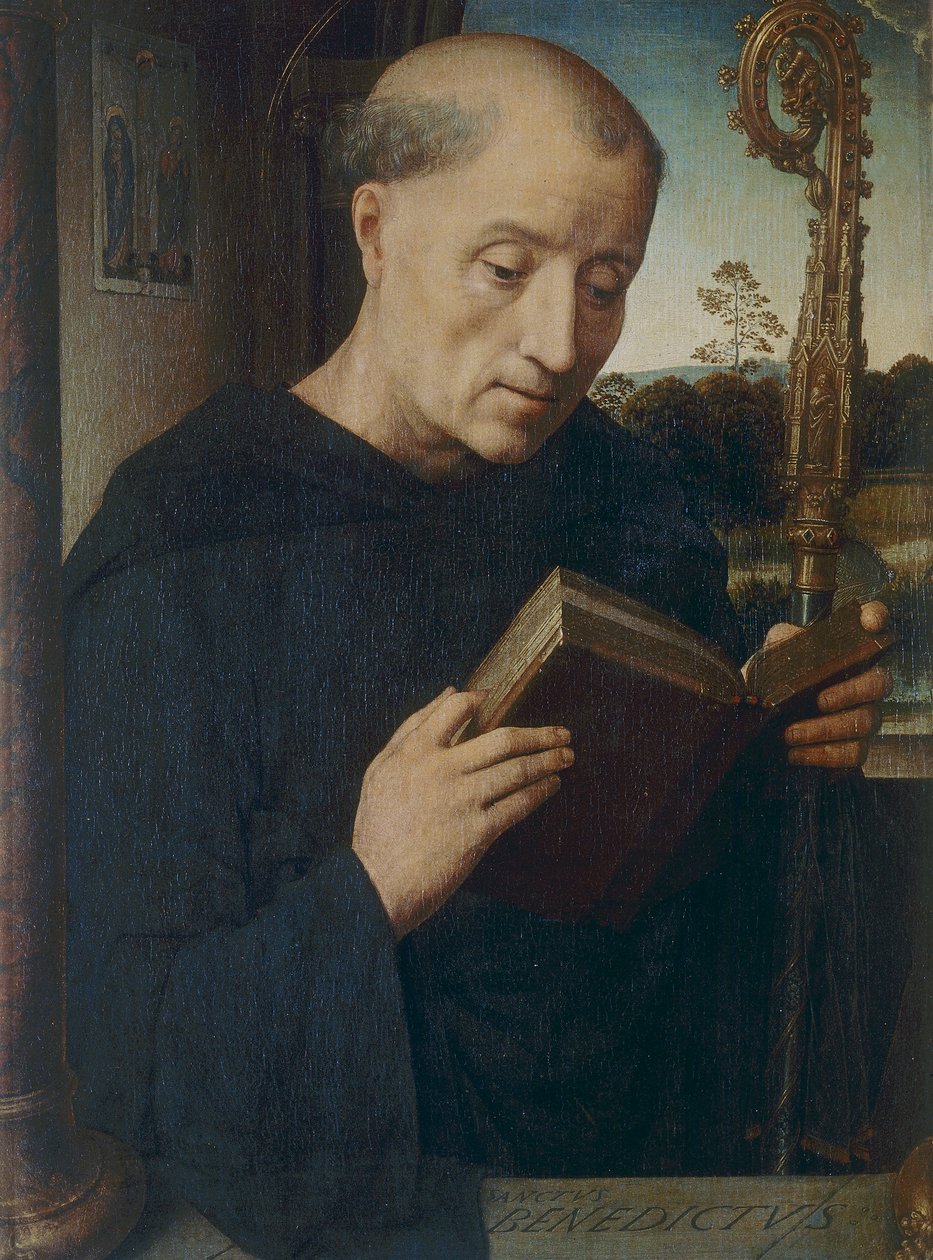San Benito, 1487 de Hans Memling