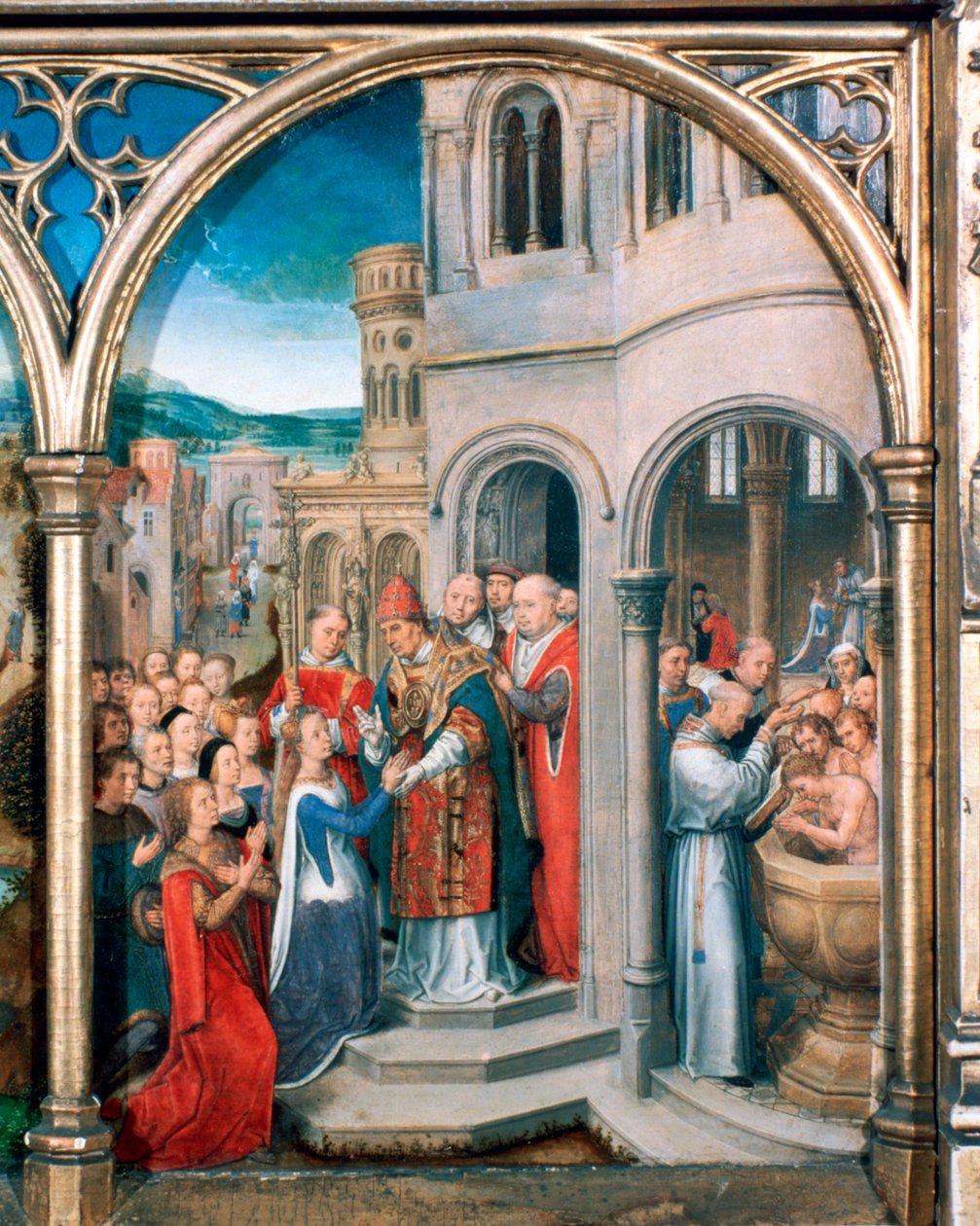 Santuario de Santa Úrsula, Llegada a Roma, 1489 de Hans Memling