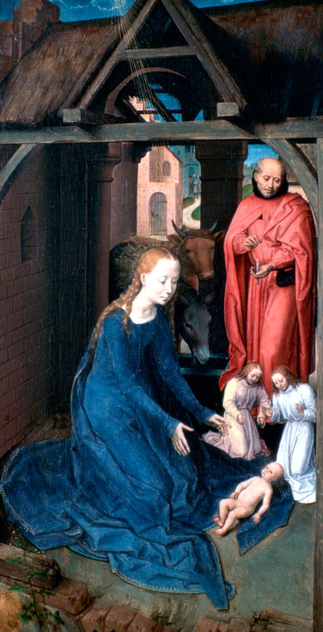 Tríptico de Jan Florain (detalle), 1479 de Hans Memling