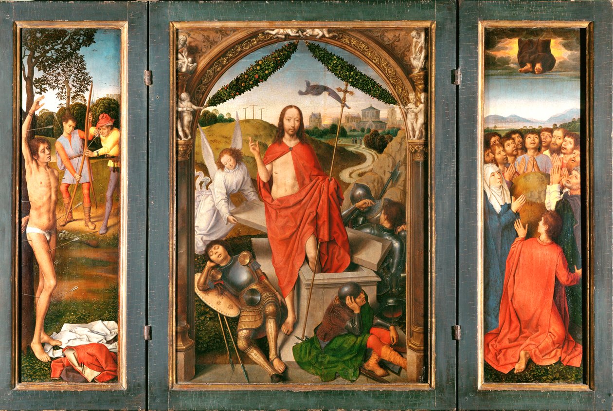 Tríptico de la Resurrección ... de Hans Memling