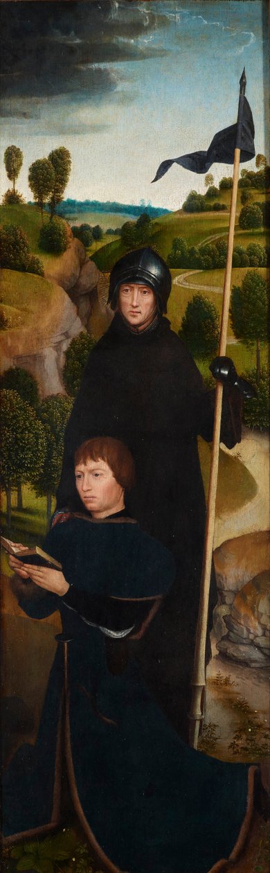 Joven en oración con San Guillermo de Maleval de Hans Memling