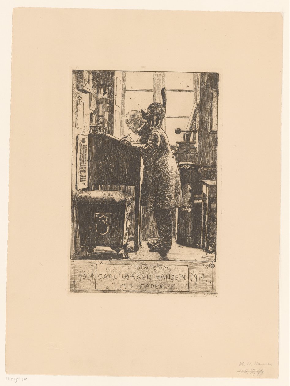 Padre del artista
En memoria de Carl Jorgen Hansen, mi padre / 1814 1914 de Hans Nicolai Aksel Hansen