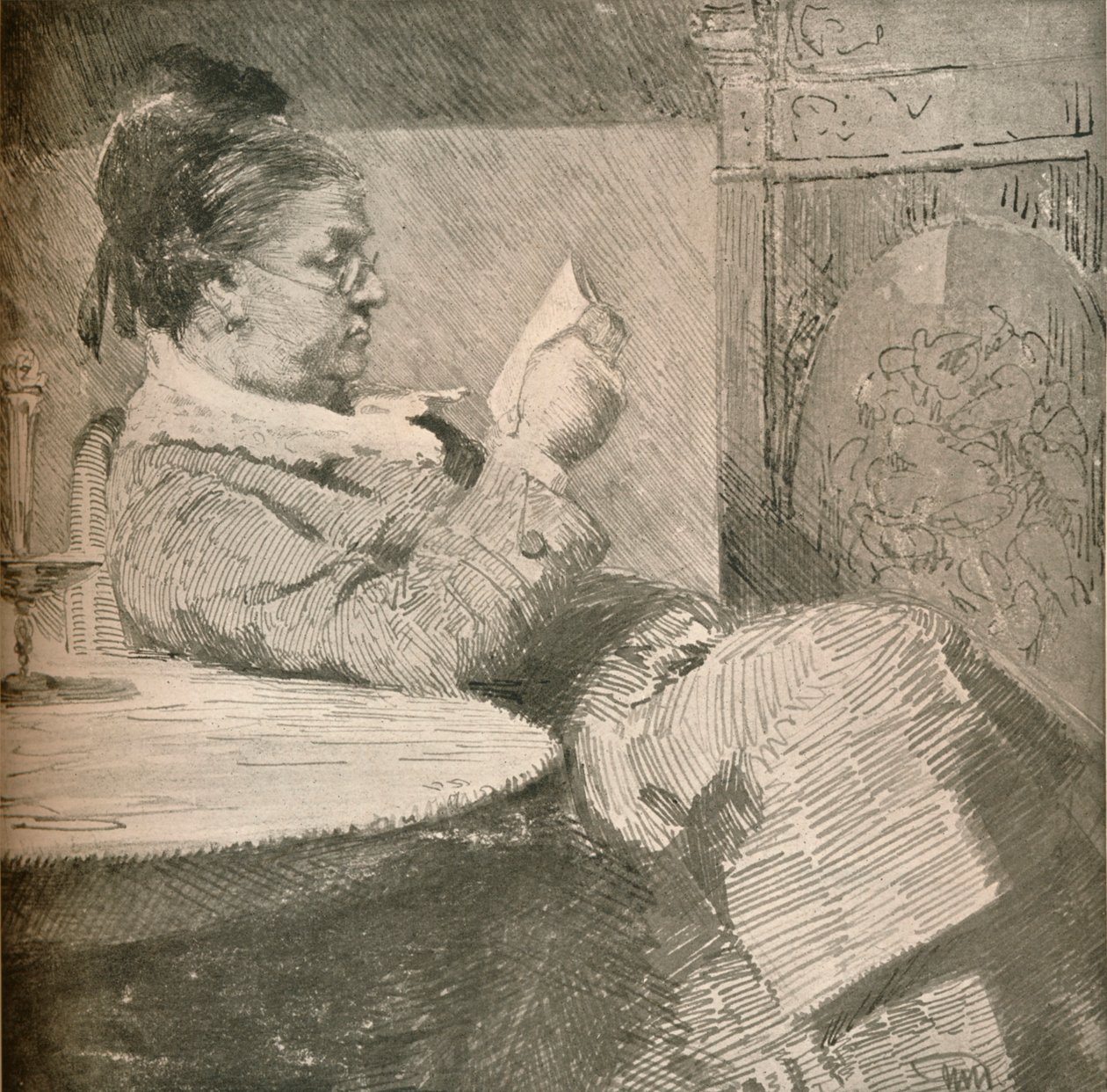 Retrato de la Madre del Artista de Hans Nikolaj Hansen