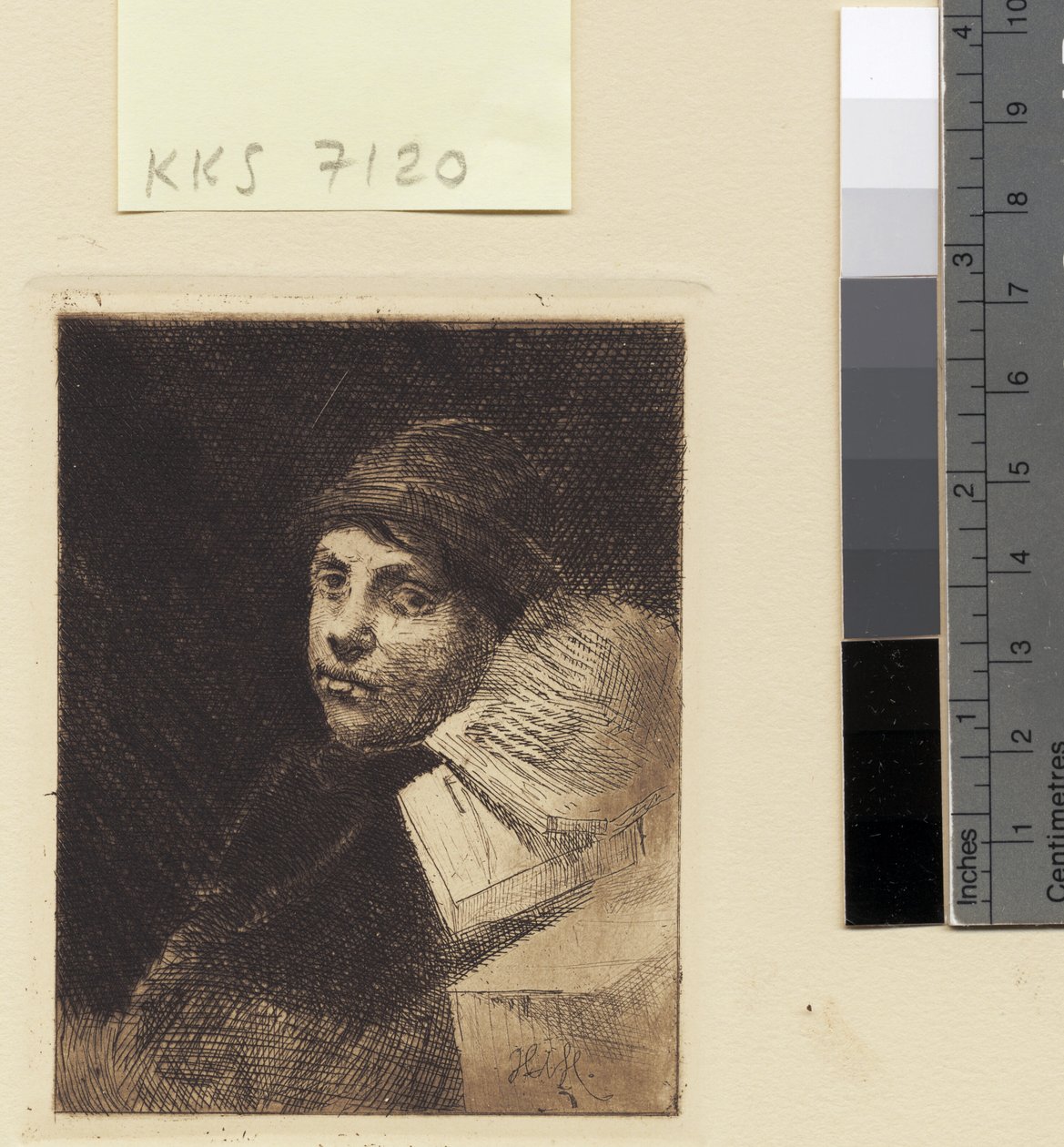 Retrato de un joven de Hans Nikolaj Hansen