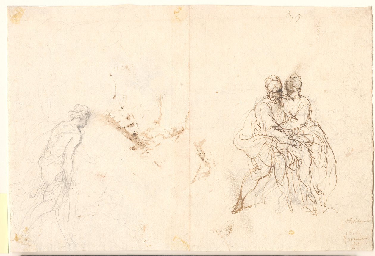 Estudio de varias figuras de Hans Rottenhammer