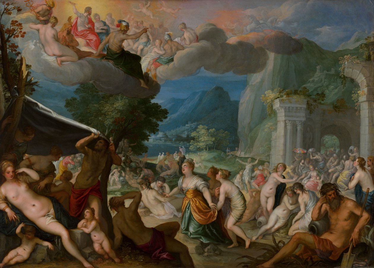 La caída de Faetón de Hans Rottenhammer