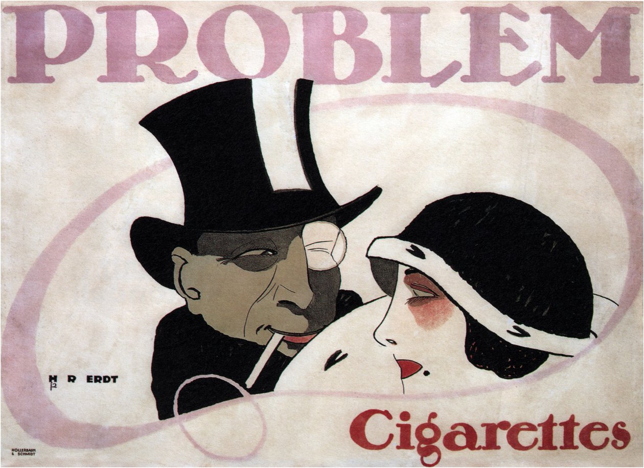 Cigarrillos problemáticos, 1912 de Hans Rudi Erdt