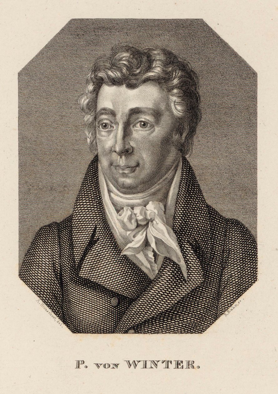 Retrato del Compositor Peter von Winter 1754-1825 de Hans Rudolf Rahn